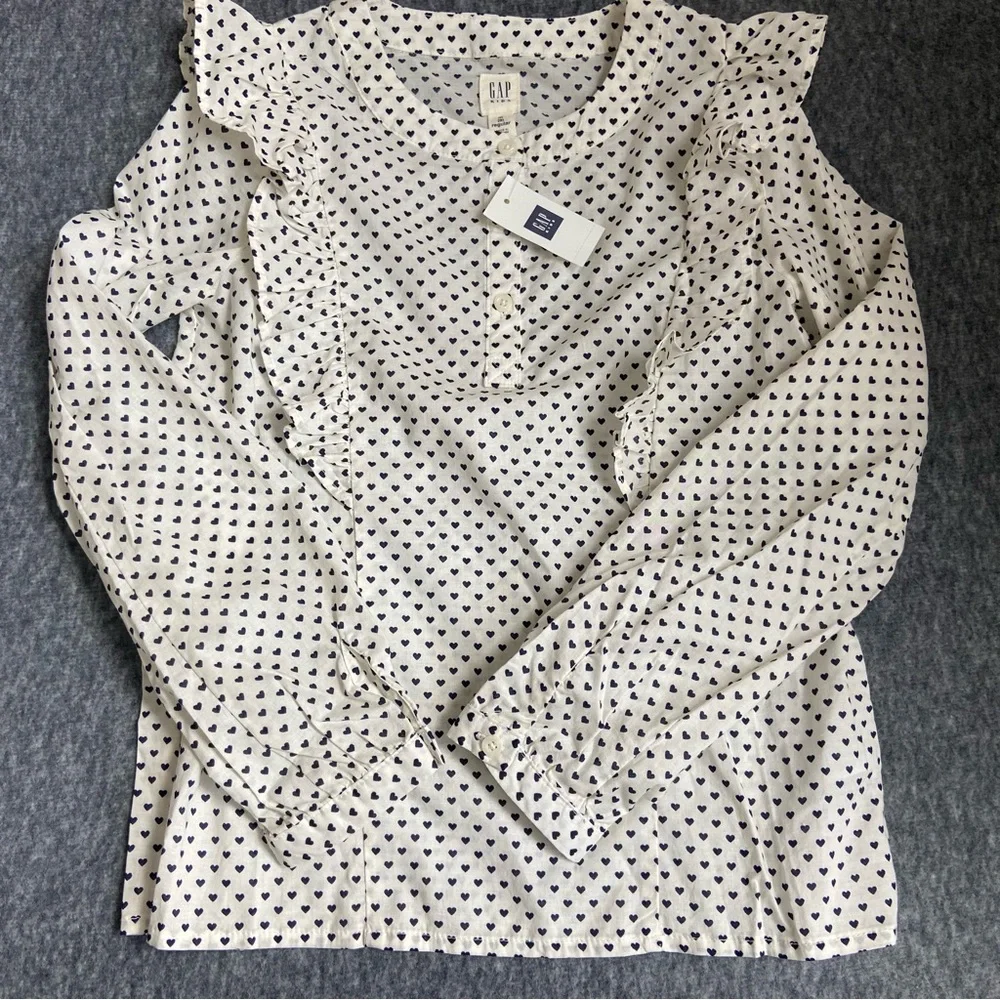 GAP Kid's girl's Elegant Polka Dot Blouse Size M(8)